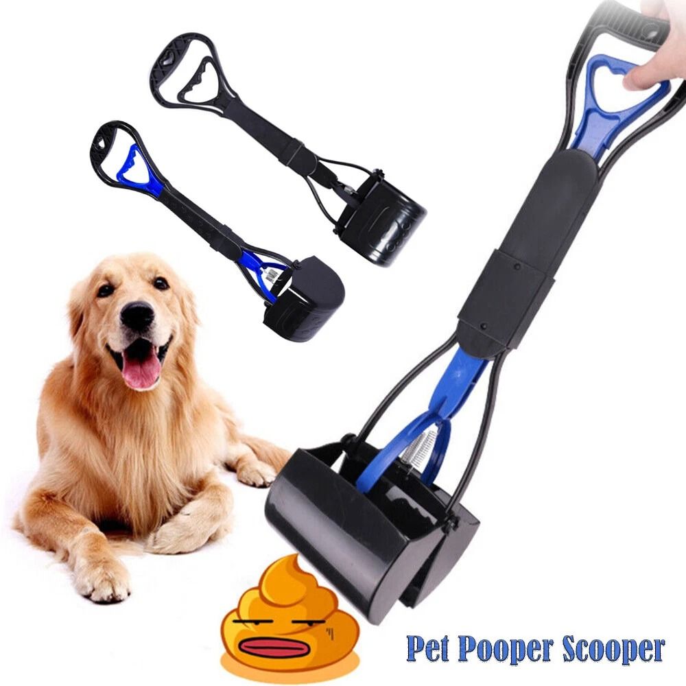 Heavy Duty Long Handle Dog Poop Scooper With Waste Picker Tool 8