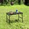 Adjustable Height Foldable Camping Table With Mesh Desktop Perfect For BBQs And Outdoor Adventures 0