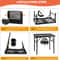 Adjustable Height Foldable Camping Table With Mesh Desktop Perfect For BBQs And Outdoor Adventures 4
