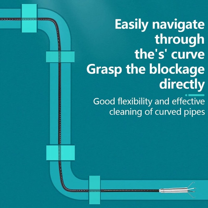 Manual Drain Snake Clog Remover For Sinks Drains Toilets And Pipes Metal Tool 8