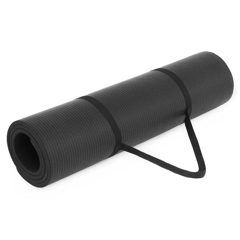 NonSlip Yoga Mat With Carry Strap Exercise Pilates Meditation Fitness Mat 9