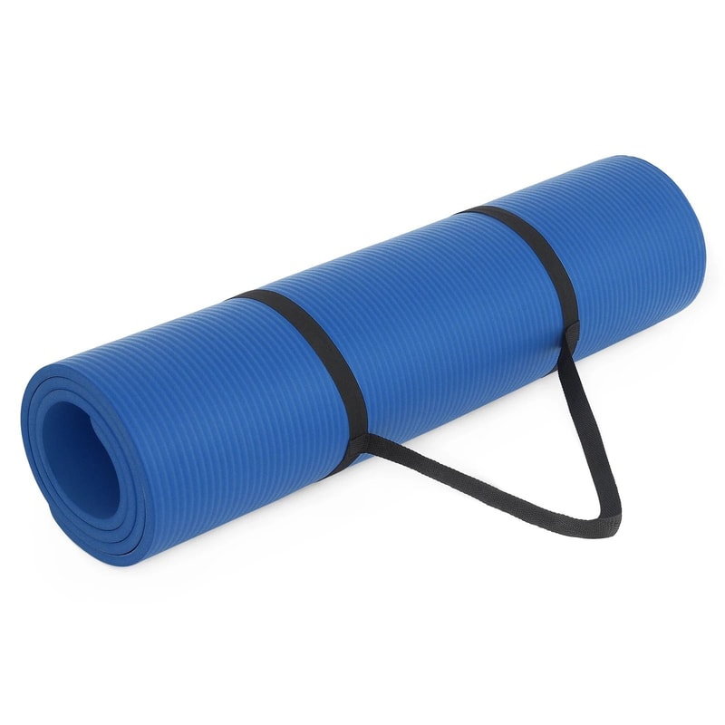 NonSlip Yoga Mat With Carry Strap Exercise Pilates Meditation Fitness Mat 10
