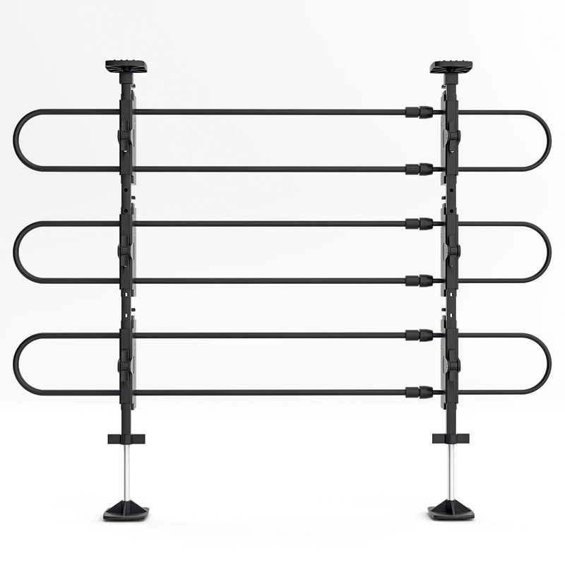 Dog Car Barrier Metal Adjustable Pet Divider Universal Fit SUV Safe Gate For Pet Safety 6