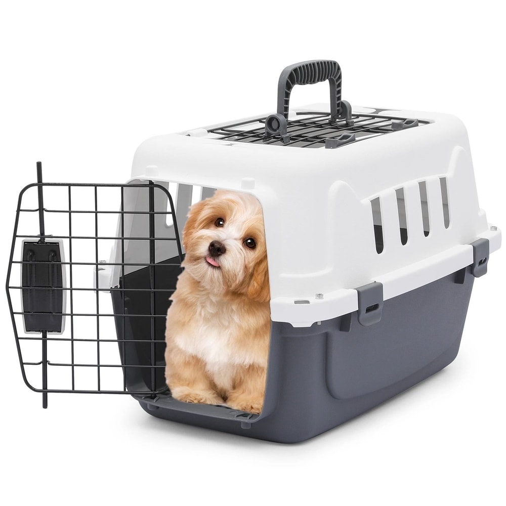 Pet Plastic Travel Carrier Durable Dog Cat Transporter Cage For Travel 9