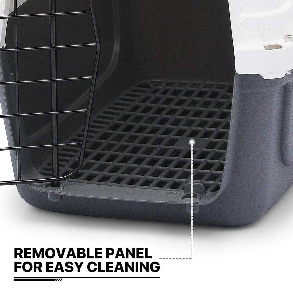 Pet Plastic Travel Carrier Durable Dog Cat Transporter Cage For Travel 2