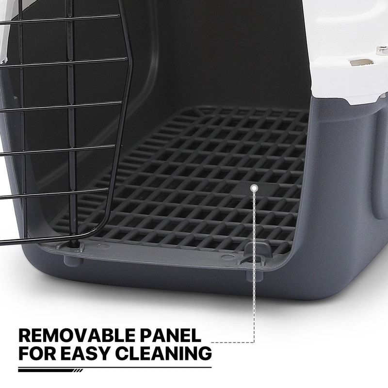 Pet Plastic Travel Carrier Durable Dog Cat Transporter Cage For Travel 2