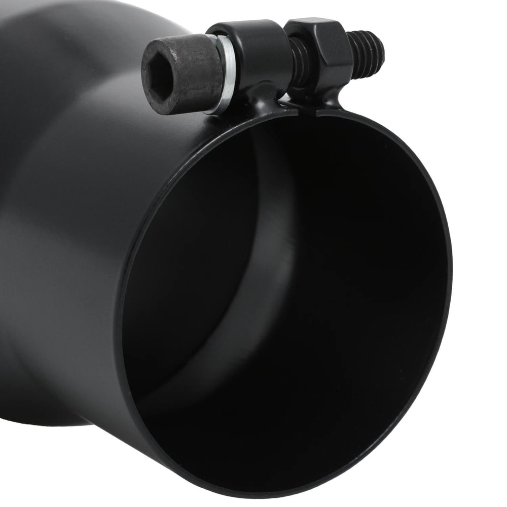 Black Stainless Steel Exhaust Pipe Tail End Matte Finish 4