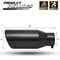 Black Stainless Steel Exhaust Pipe Tail End Matte Finish 7