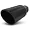 Black Stainless Steel Exhaust Pipe Tail End Matte Finish 0