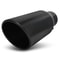Black Stainless Steel Exhaust Pipe Tail End Matte Finish 0