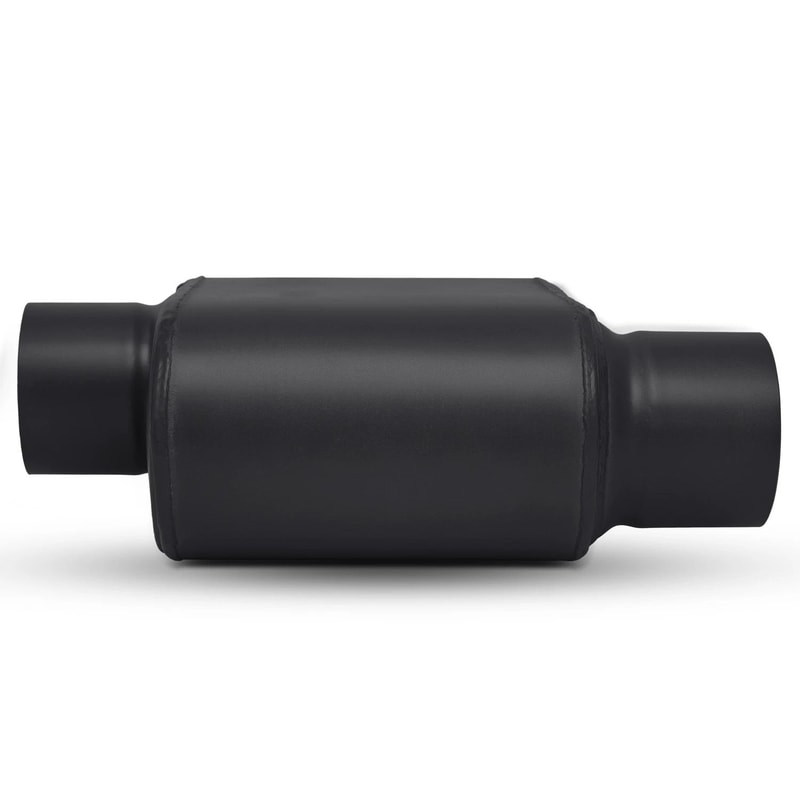 Offset Race Performance Chambered Exhaust Muffler High Flow Stainless Steel Matte Finish 6