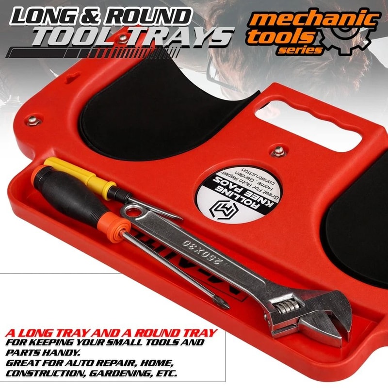 Mechanic Knee Protection Dolly For Automotive Repair Rolling Upholstered Creeper For Comfort Mobi 7