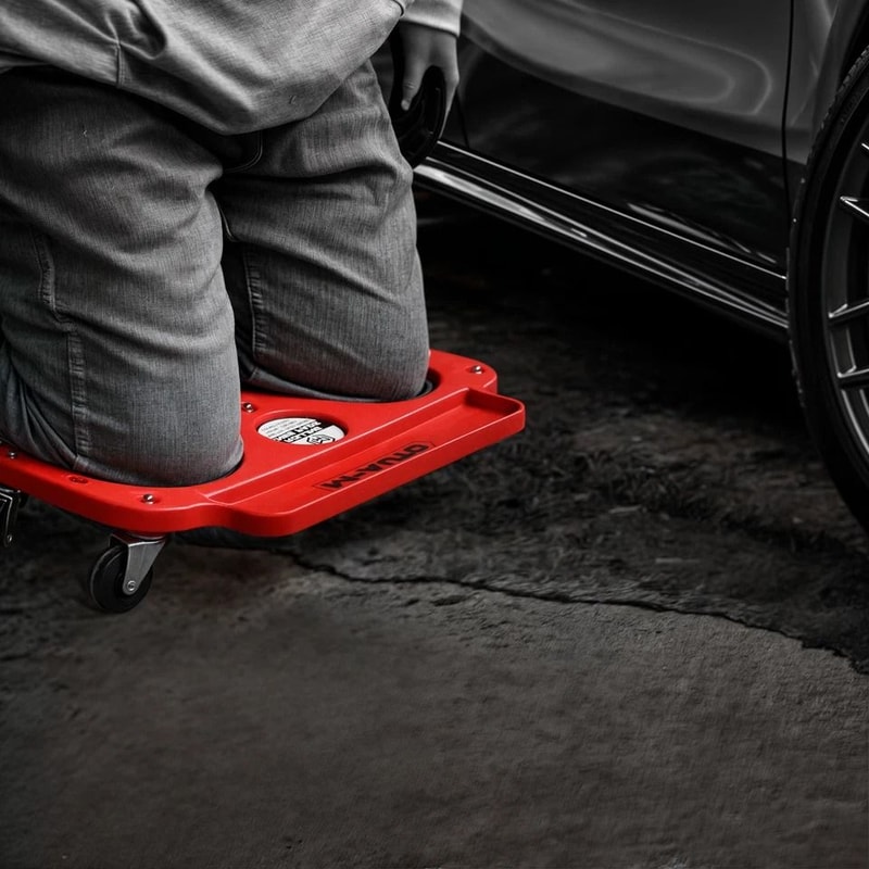 Mechanic Knee Protection Dolly For Automotive Repair Rolling Upholstered Creeper For Comfort Mobi 4