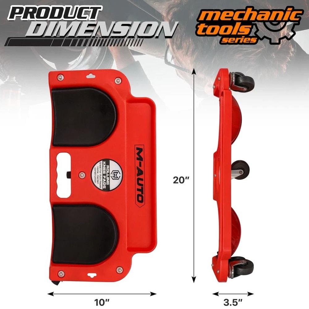 Mechanic Knee Protection Dolly For Automotive Repair Rolling Upholstered Creeper For Comfort Mobi 5