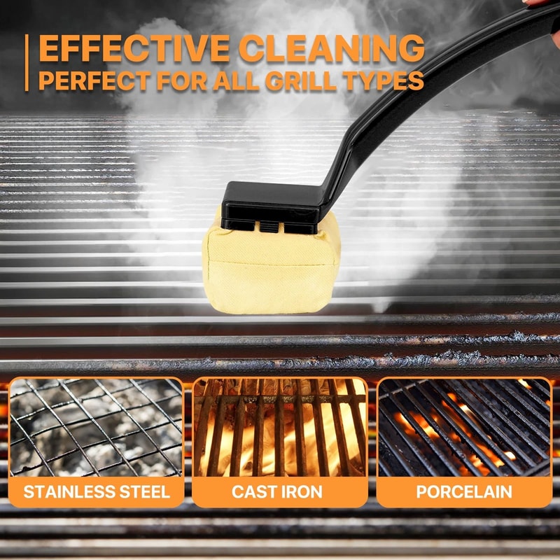 Premium Barbecue Cleaning Brush With Replaceable Head Durable Outdoor Grill Cleaner 3