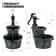Bird Bath Pedestal Fountain Waterfall Outdoor Garden Patio Decor 6