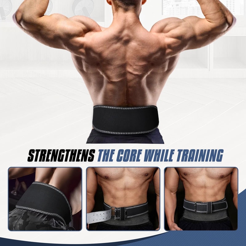 Premium Leather Weight Lifting Belt For Fitness Bodybuilding Back Support For Strength Training 1