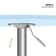 Adjustable Pub Bar Cocktail Table Modern Counter Height Table For Home Office 3