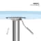 Adjustable Pub Bar Cocktail Table Modern Counter Height Table For Home Office 3