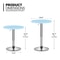 Adjustable Pub Bar Cocktail Table Modern Counter Height Table For Home Office 4