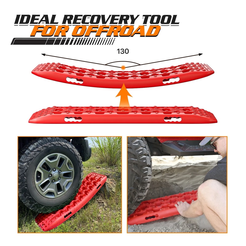 Vehicle Traction Boards For Snow Mud And Sand Recovery Tire Tracks For Emergency Situations 3