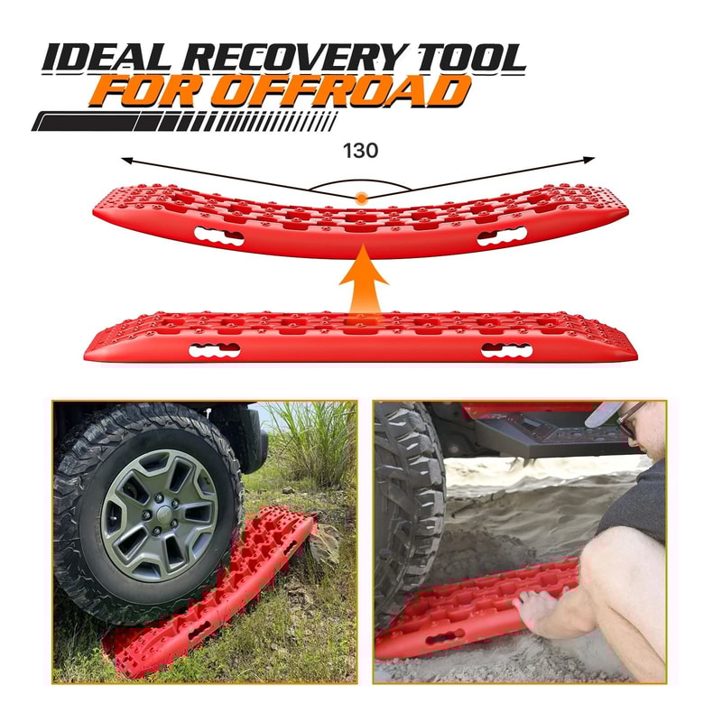 Vehicle Traction Boards For Snow Mud And Sand Recovery Tire Tracks For Emergency Situations 3