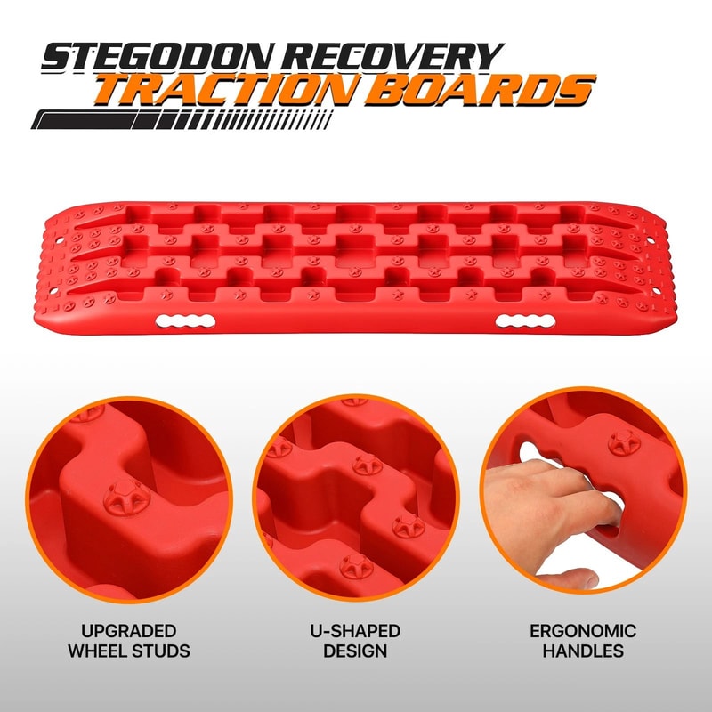 Vehicle Traction Boards For Snow Mud And Sand Recovery Tire Tracks For Emergency Situations 2