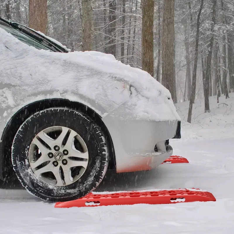 Vehicle Traction Boards For Snow Mud And Sand Recovery Tire Tracks For Emergency Situations 0