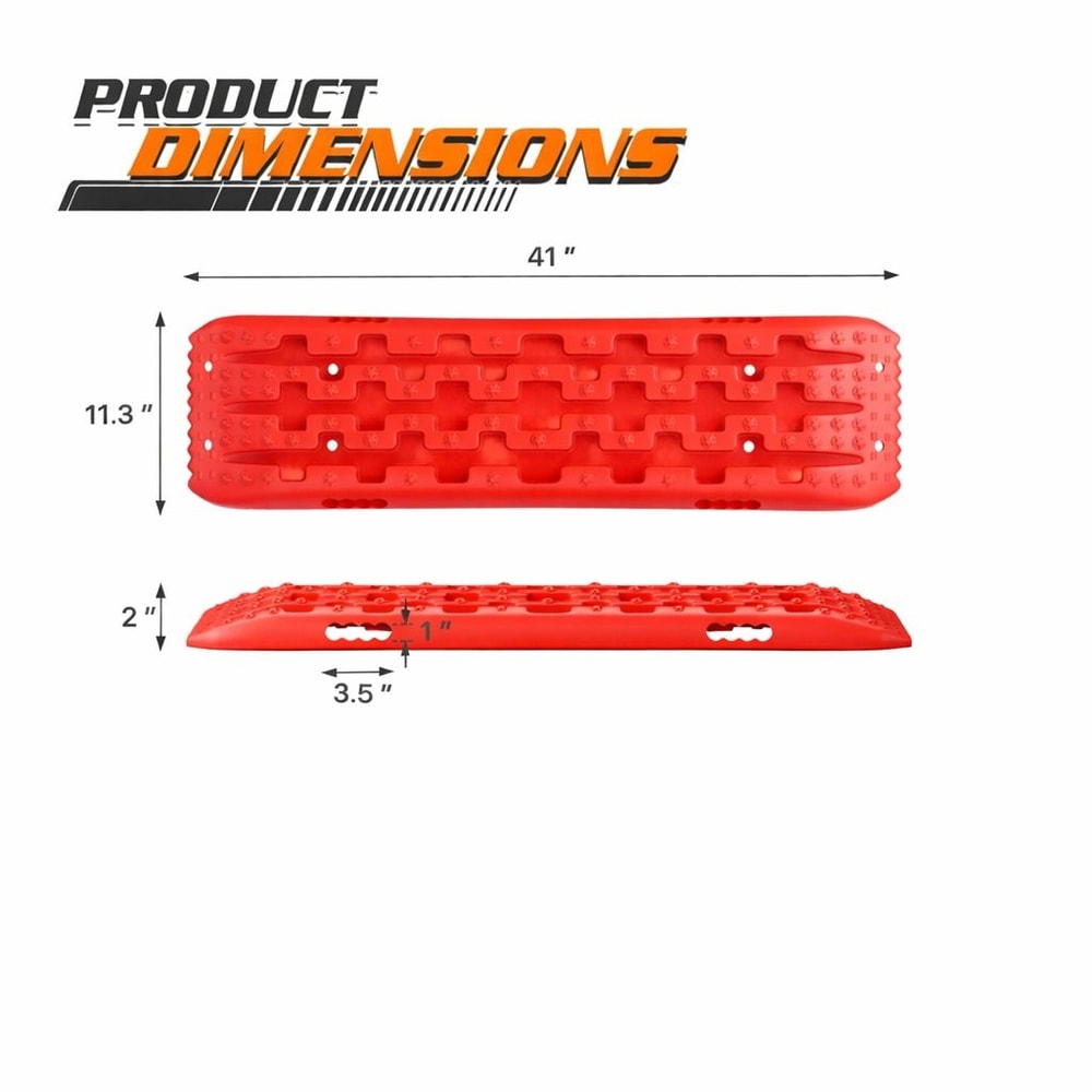 Vehicle Traction Boards For Snow Mud And Sand Recovery Tire Tracks For Emergency Situations 5