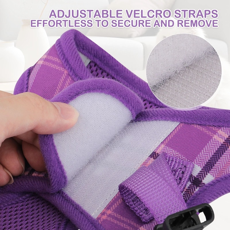 Breathable Mesh Dog Harness With Adjustable Control And Reflective Leash Set Perfect For Comfortab 3