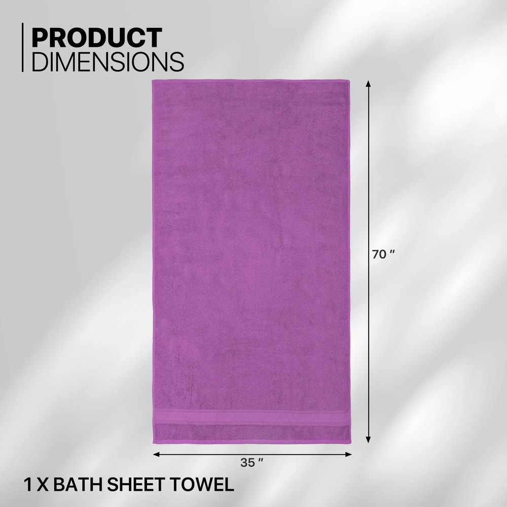 Cotton Bath Sheet Towel Soft Absorbent Quick Dry 4
