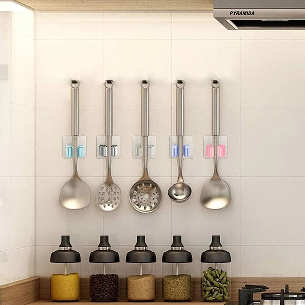 Wall Mount Mop Holder Broom Organizer Garage Tool Storage 3