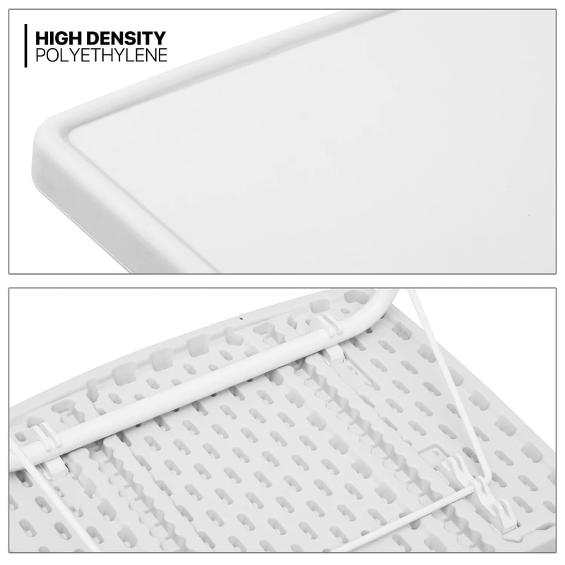 Folding Adjustable Height TV Tray Portable Sofa Bed Side Table Laptop Desk 5