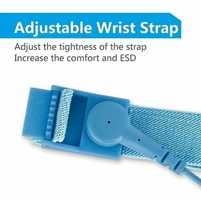 AntiStatic Wrist Band ESD Grounding Strap Prevents Static BuildUp For Electronics And Computer Rep 2