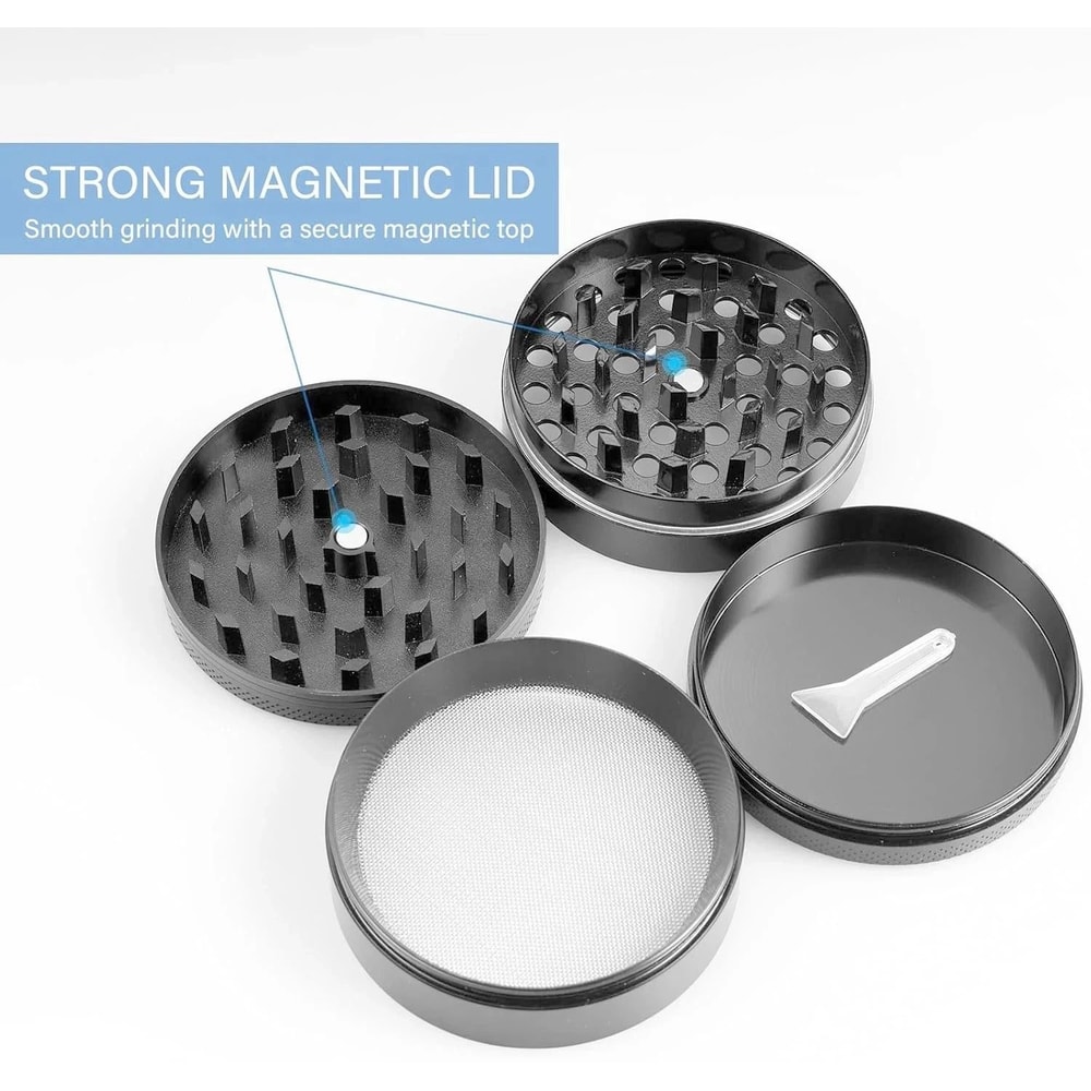 Herb Tobacco Grinder Metal Smoke Crusher For Spice Herbal Grinding 4