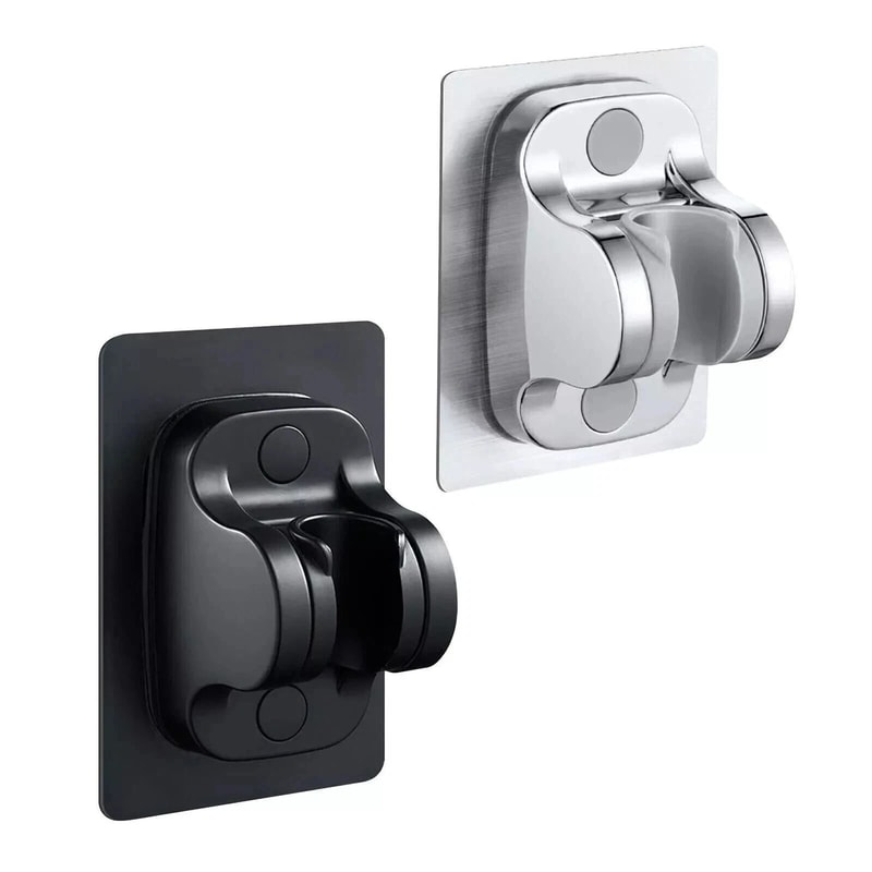 Selfadhesive Handheld Shower Head Holder Adjustable Wall Mount Bracket For Convenient Shower Stora 6