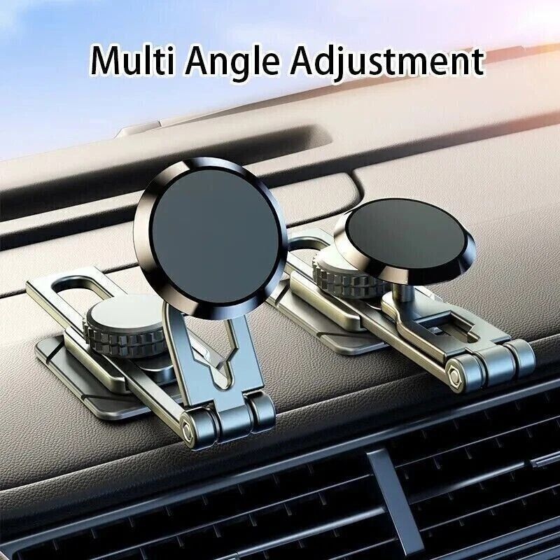 Magnetic Car Phone Holder Mount Universal Foldable Dashboard Stand 6
