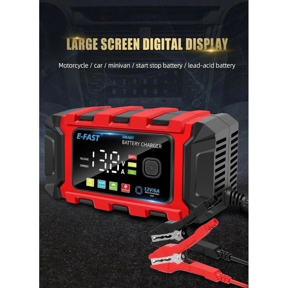 Smart Car Battery Charger Maintainer Automatic Trickle Repair For Cars Trucks Boats 10