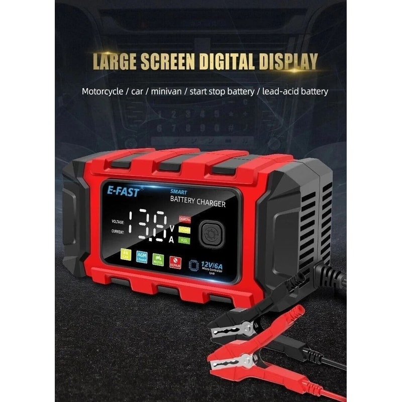 Smart Car Battery Charger Maintainer Automatic Trickle Repair For Cars Trucks Boats 10