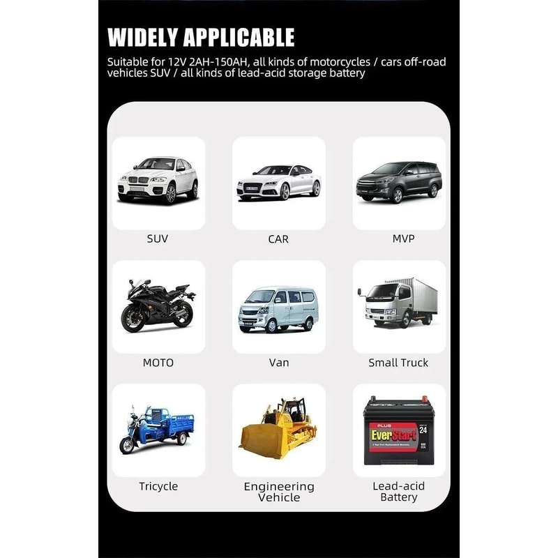 Smart Car Battery Charger Maintainer Automatic Trickle Repair For Cars Trucks Boats 4