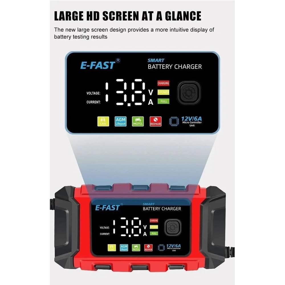 Smart Car Battery Charger Maintainer Automatic Trickle Repair For Cars Trucks Boats 5