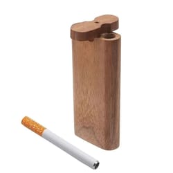 wooden dugout pipe self-cleaning metal bat poker smoking pipe one hitter kit