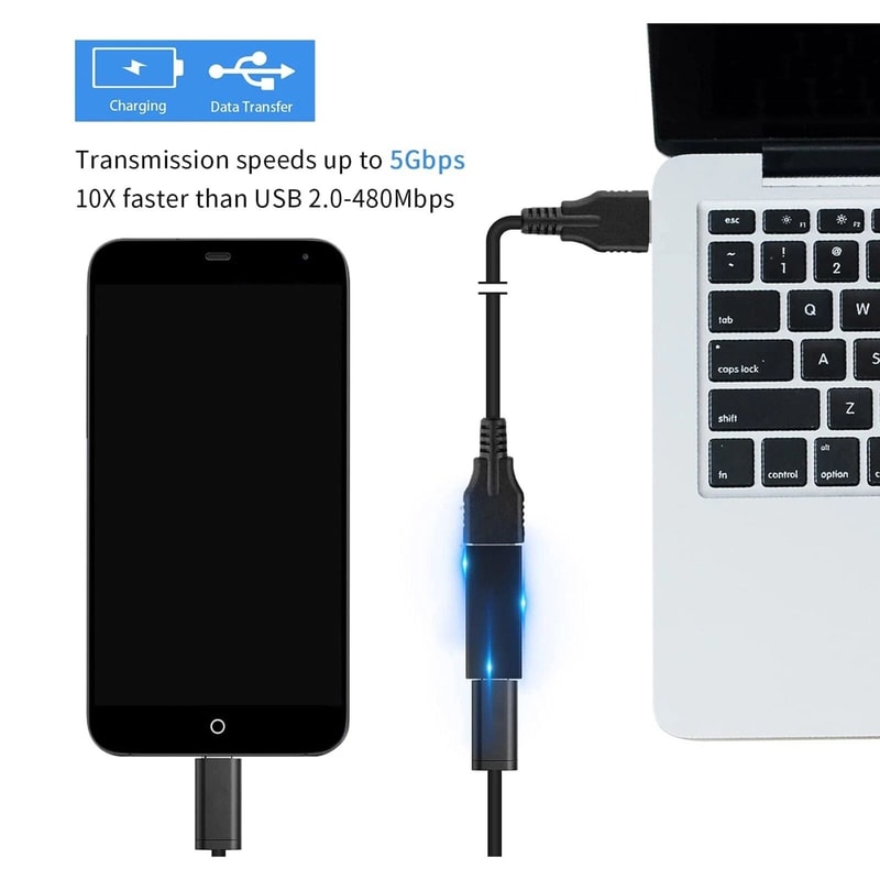 USB Female To Female Adapter Coupler HighSpeed Data Connector 7