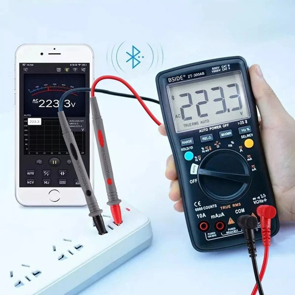 Multimeter Test Leads With Alligator Clips For Fluke Meter Premium Electrical Probes 1