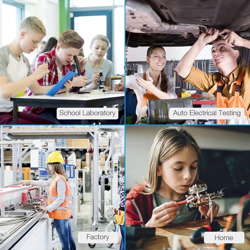 Multimeter Test Leads With Alligator Clips For Fluke Meter Premium Electrical Probes 8