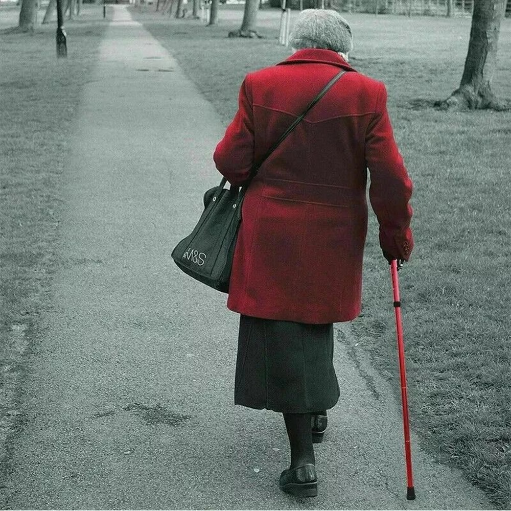 Adjustable Folding Cane Walking Stick Aluminum Collapsible For Travel Hiking Outdoor Use 0