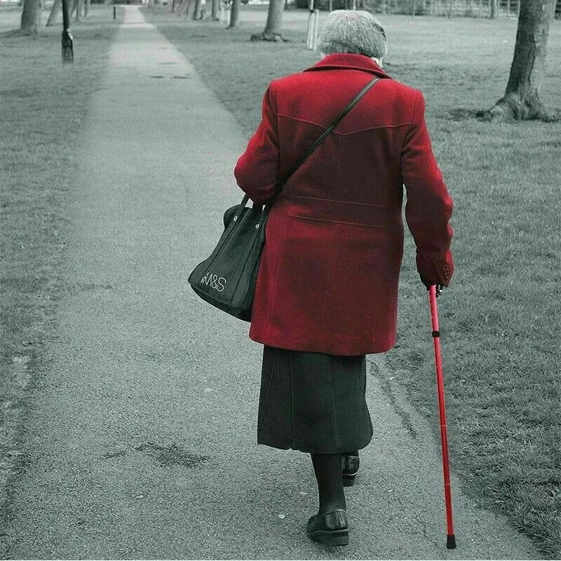 Adjustable Folding Cane Walking Stick Aluminum Collapsible For Travel Hiking Outdoor Use 0