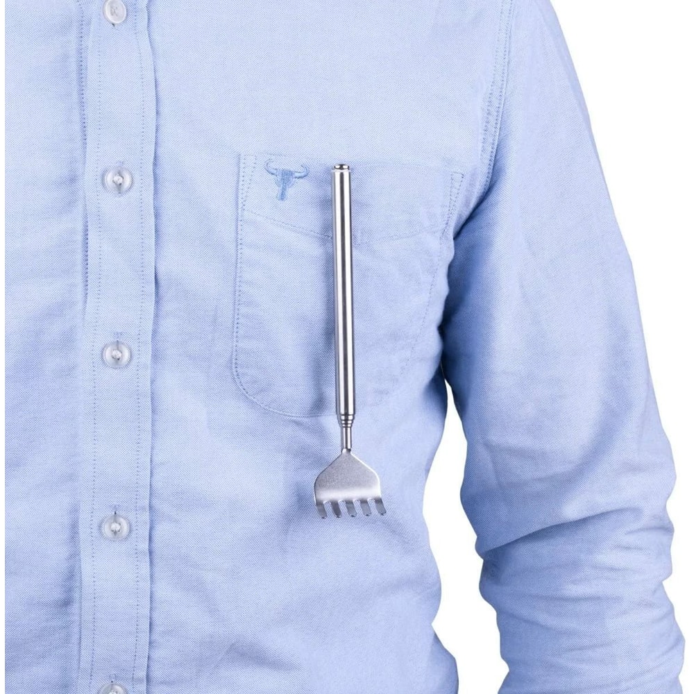 Telescopic Stainless Steel Back Scratcher Extendable Claw For Reaching And Relieving Back Pain 2