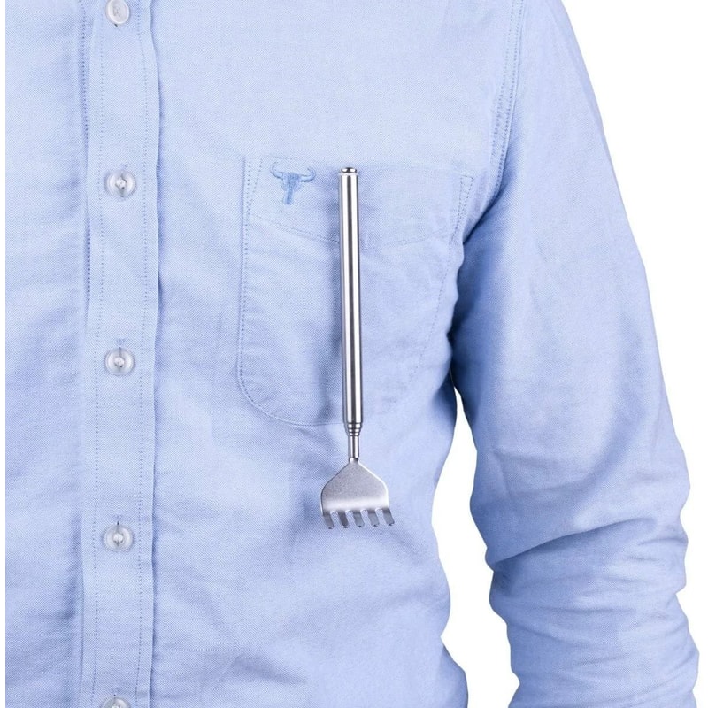 Telescopic Stainless Steel Back Scratcher Extendable Claw For Reaching And Relieving Back Pain 2