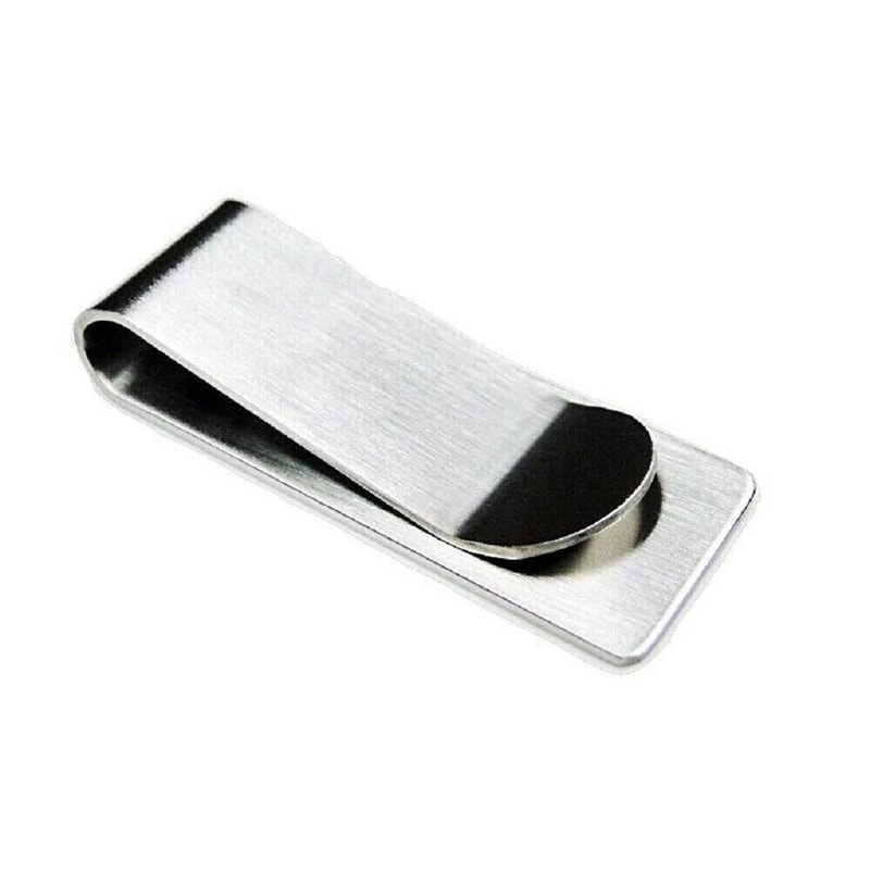 Stainless Steel Money Clip Wallet Slim Stylish Metal Pocket Holder For Cash And Credit Cards 3